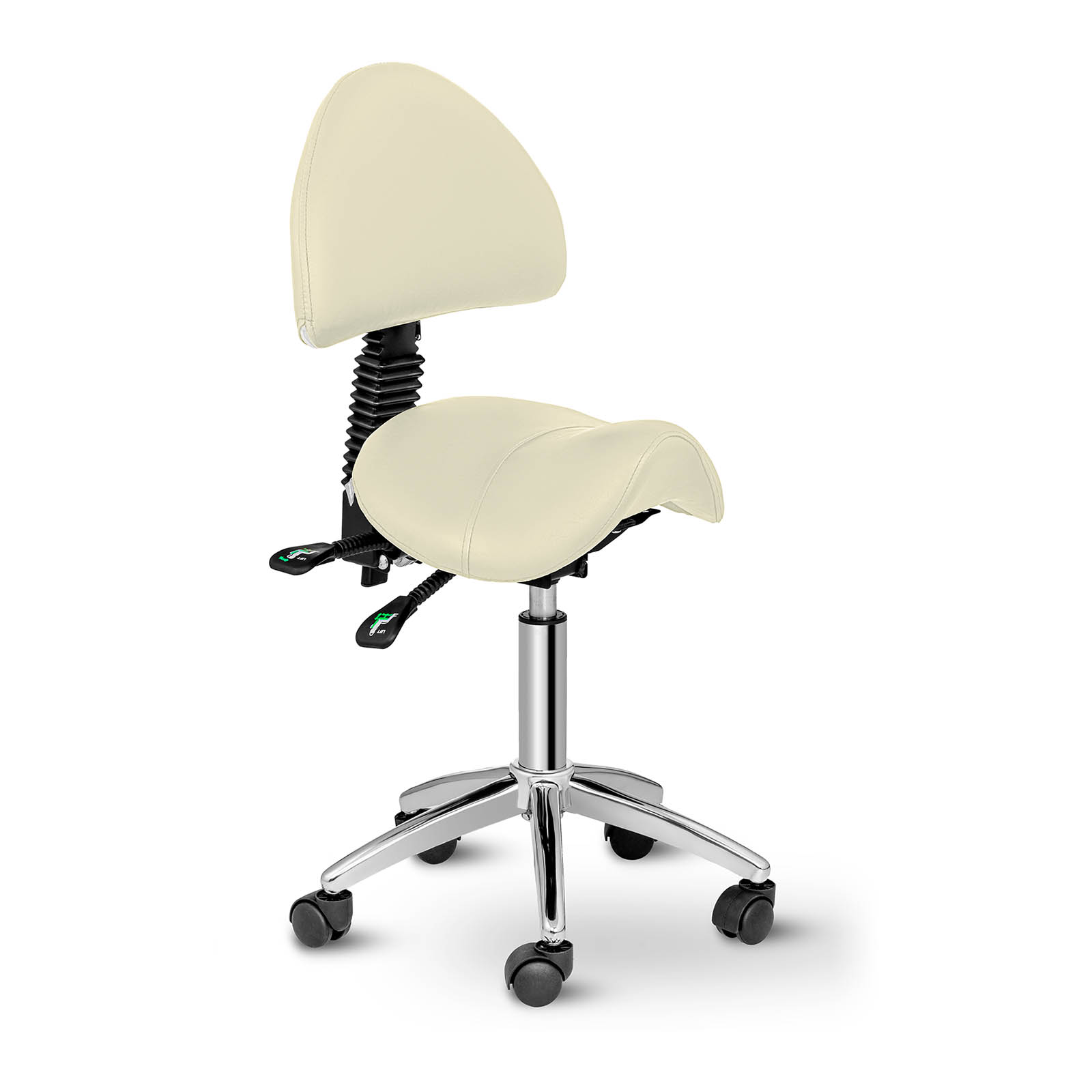 Sedlová židle - 550–690 mm - 150 kg - Beige