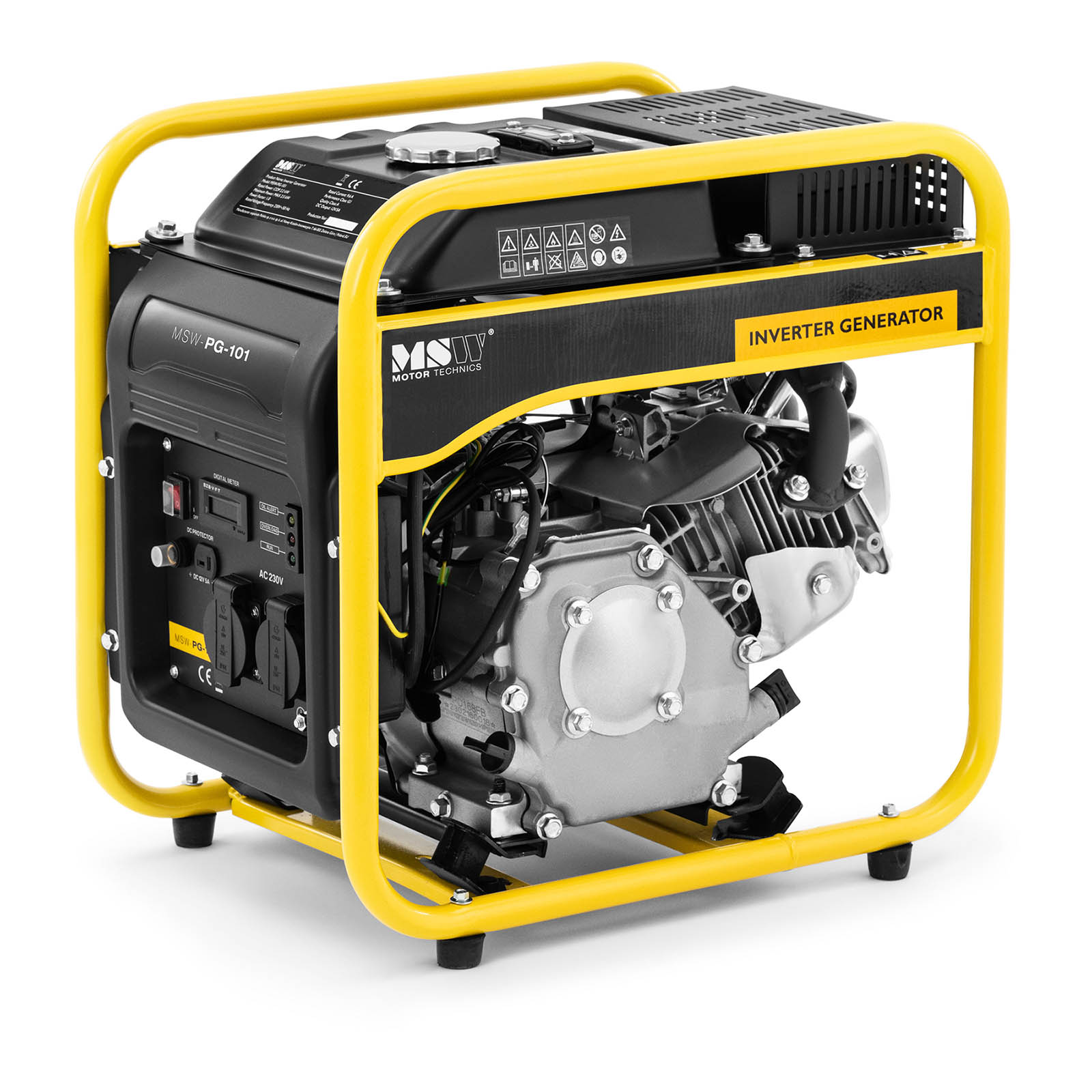 Invertorový generátor benzínu - 3800 W - 230 V AC - ruční startování