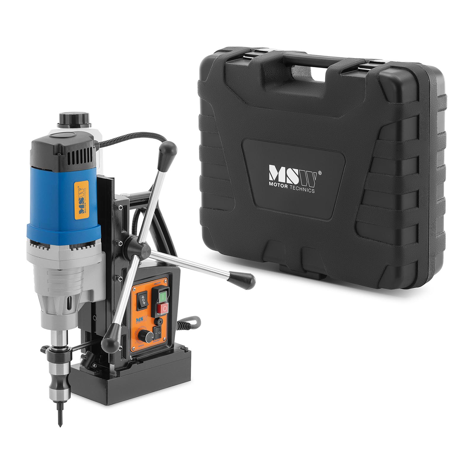 Magnetická vrtačka - 1300 W - 600 ot/min - Svařovací stopka 19 mm - Laser